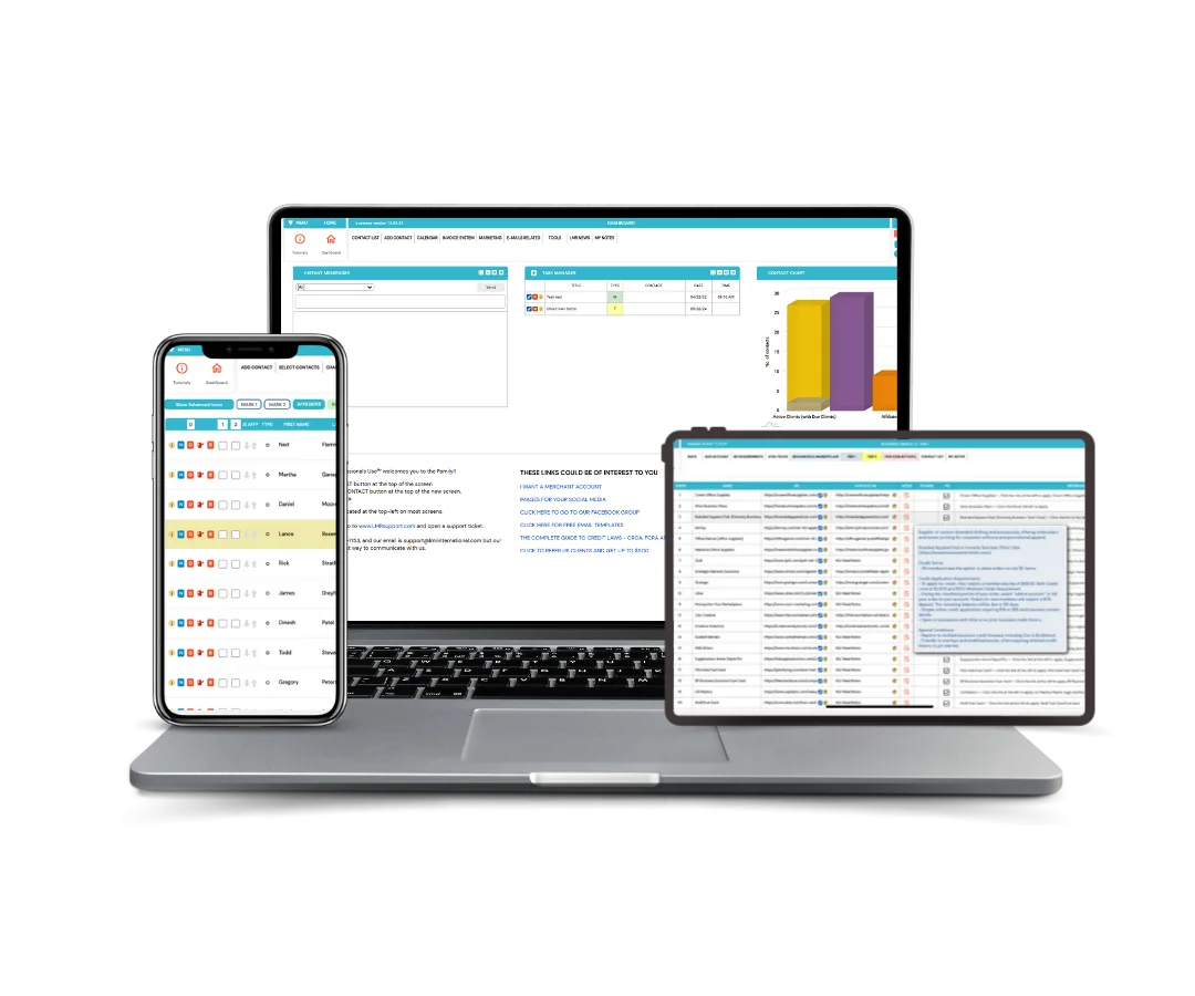 BCM (1080 x 900 px) Business Credit Builder Software in 3 Devices